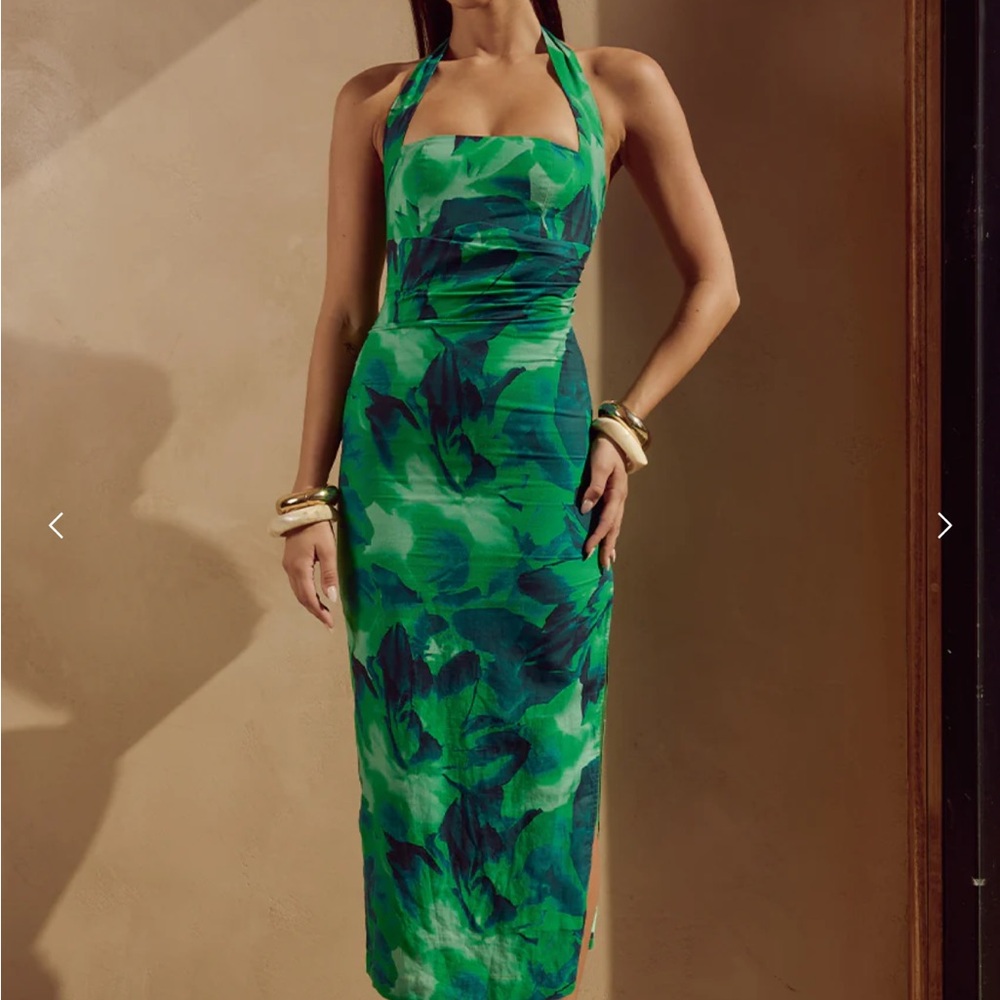 Runaway The Label - Kaliana Midi Dress - Calista Green